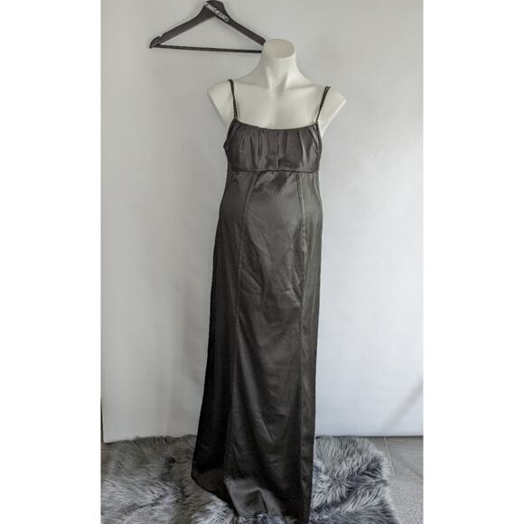 Nwt A Pea in the Pod Satin Spaghetti Strap Dress Sz Medium - Picture 1 of 12
